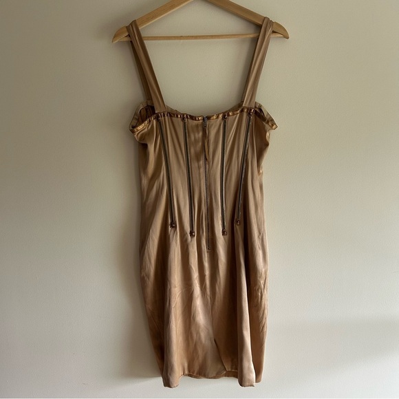 Vintage Dolce & Gabbana F/W 2007 Silver Zipper Dress sz 46 - Picture 11 of 16